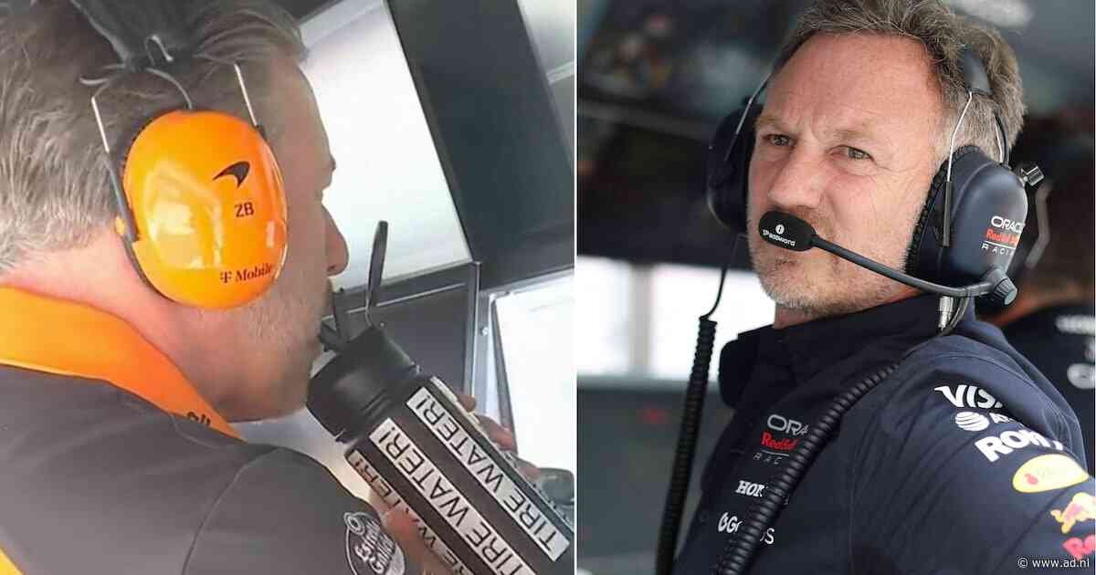 Rivaliteit tussen Red Bull en McLaren bereikt nieuw kookpunt dankzij ludieke waterfles