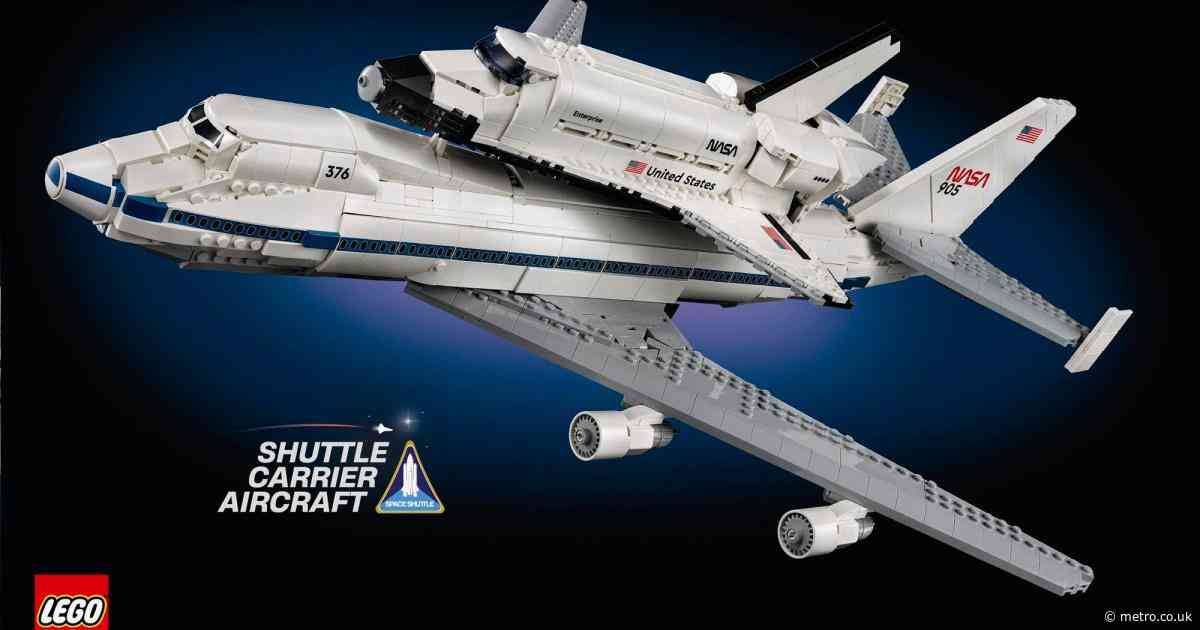 Lego has a new space shuttle set and this one comes with its own private jet