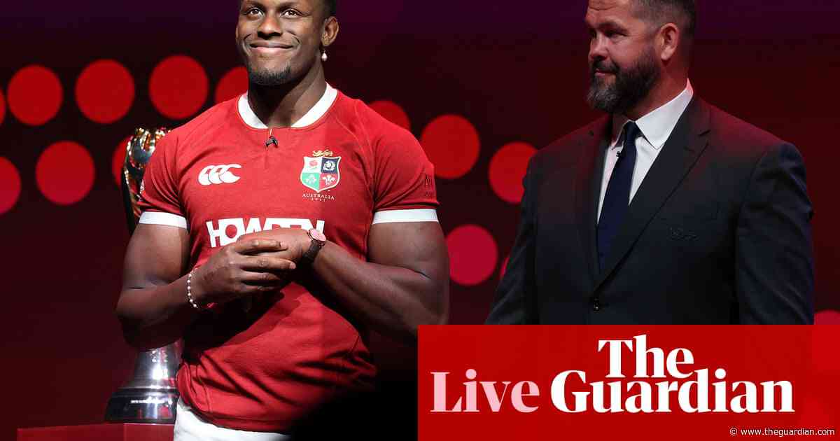 British & Irish Lions rugby squad announced with Itoje captain for tour of Australia – live