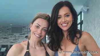 A Place In The Sun's Laura Hamilton shows off her toned figure in a black bikini as she enjoys relaxing spa day with fellow presenter Hayley Sparkes