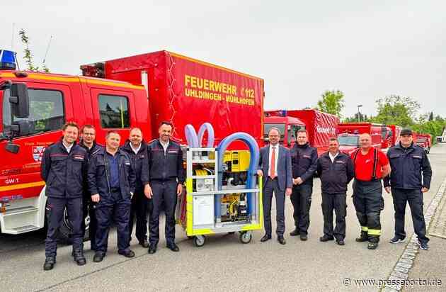 KFV Bodenseekreis: Hochwasserschutz: Landkreis übergibt Pumpenausrüstung an Feuerwehren