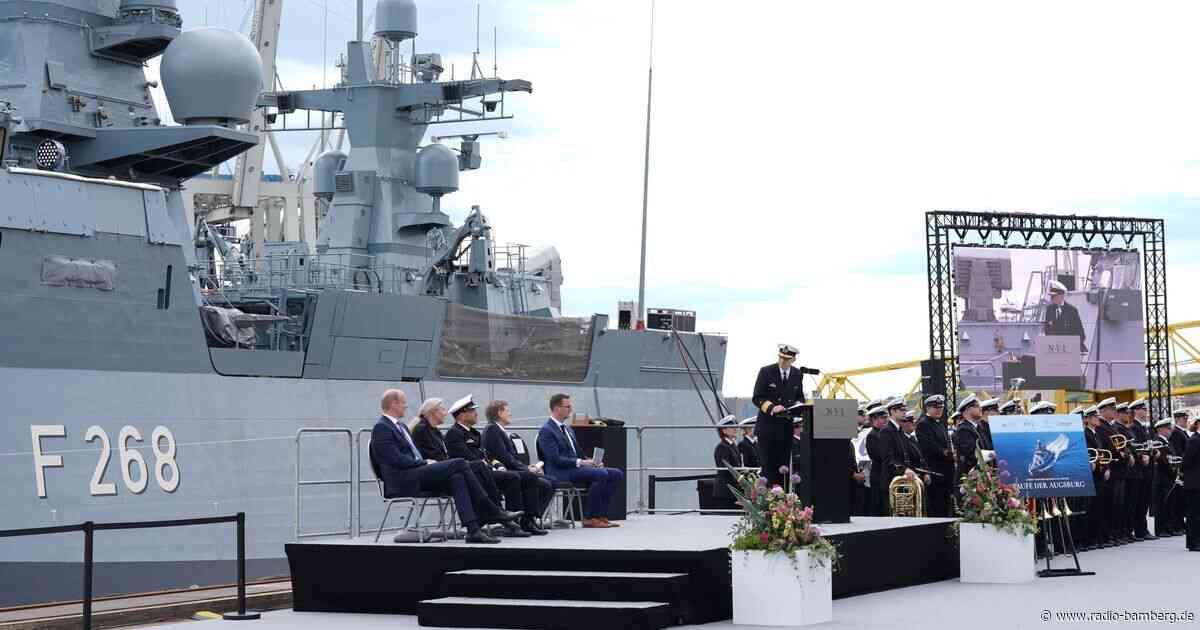 Korvette «Augsburg» in Hamburg getauft