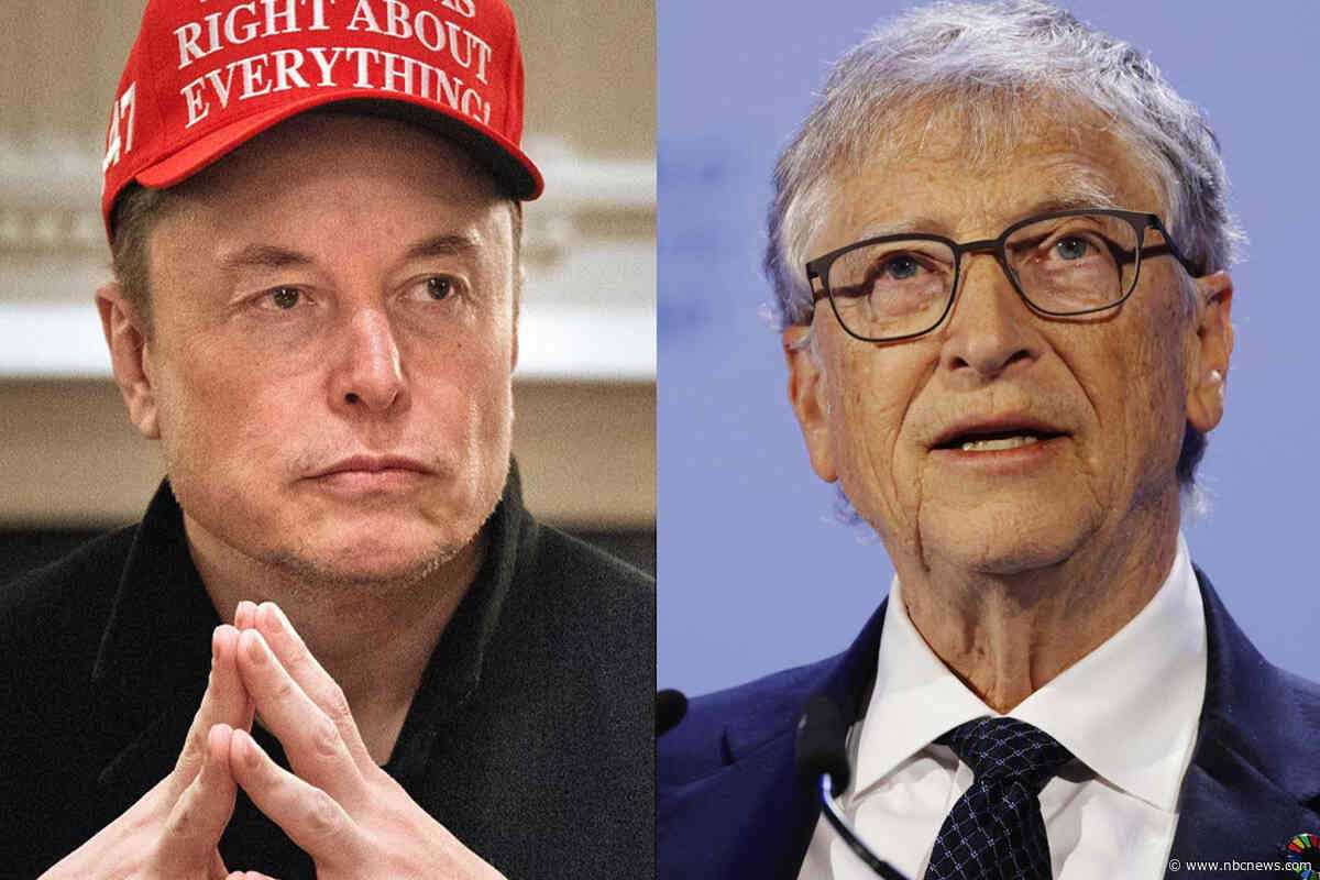 Bill Gates accuses Musk of killing poor children by cutting foreign aid, and says he's giving away his wealth