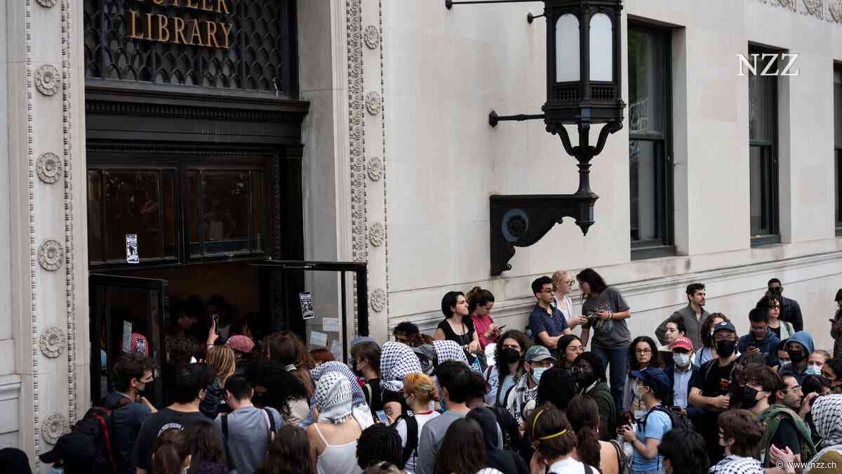 Achtzig Verhaftungen an der Columbia, nachdem propalästinensische Aktivisten die Bibliothek besetzt hatten