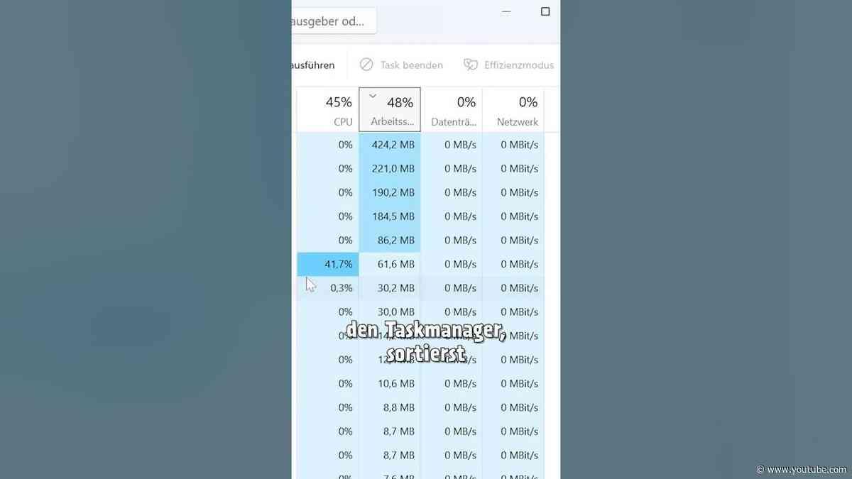 Taskmanager-Anzeige einfrieren: So geht's!