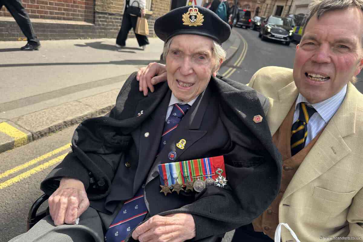 D-Day veteran, 100, shares wartime memories at VE Day service