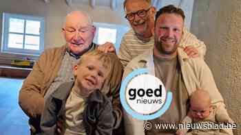 Kleine Seth en grote broer Cas zorgen voor een dubbel viergeslacht bij de familie Vaes