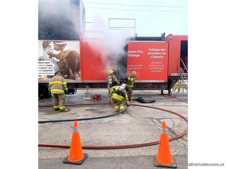 Firefighters educate kids about safe cooking