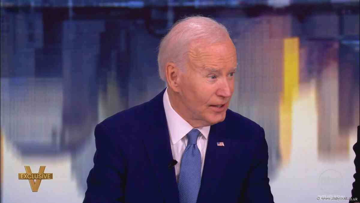 Arrogant Joe Biden tells The View he's not surprised Trump beat Kamala and insists HE could have won