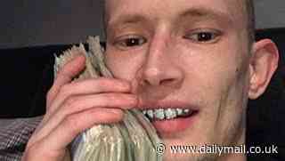 Cocky drug boss who showed off 'diamond teeth' and wads of cash in online adverts to customers is locked up as his gang is jailed for 46 years