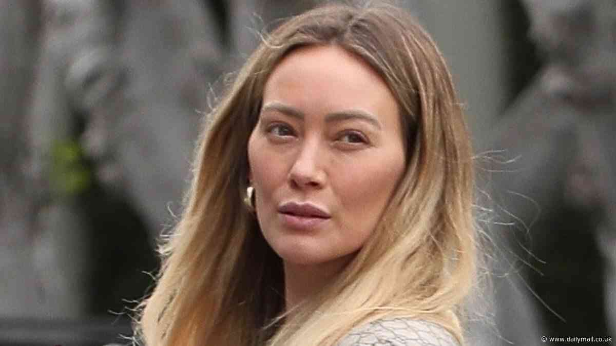 Hilary Duff shows off fresh-faced complexion after husband responded to cheek filler and Botox speculation