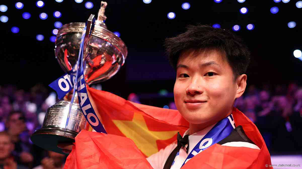 Snooker star reveals players wanted new world champion Zhao Xintong BANNED from the Crucible after match fixing scandal