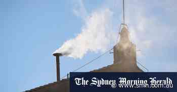 White smoke streams from Vatican chimney signalling a new pope