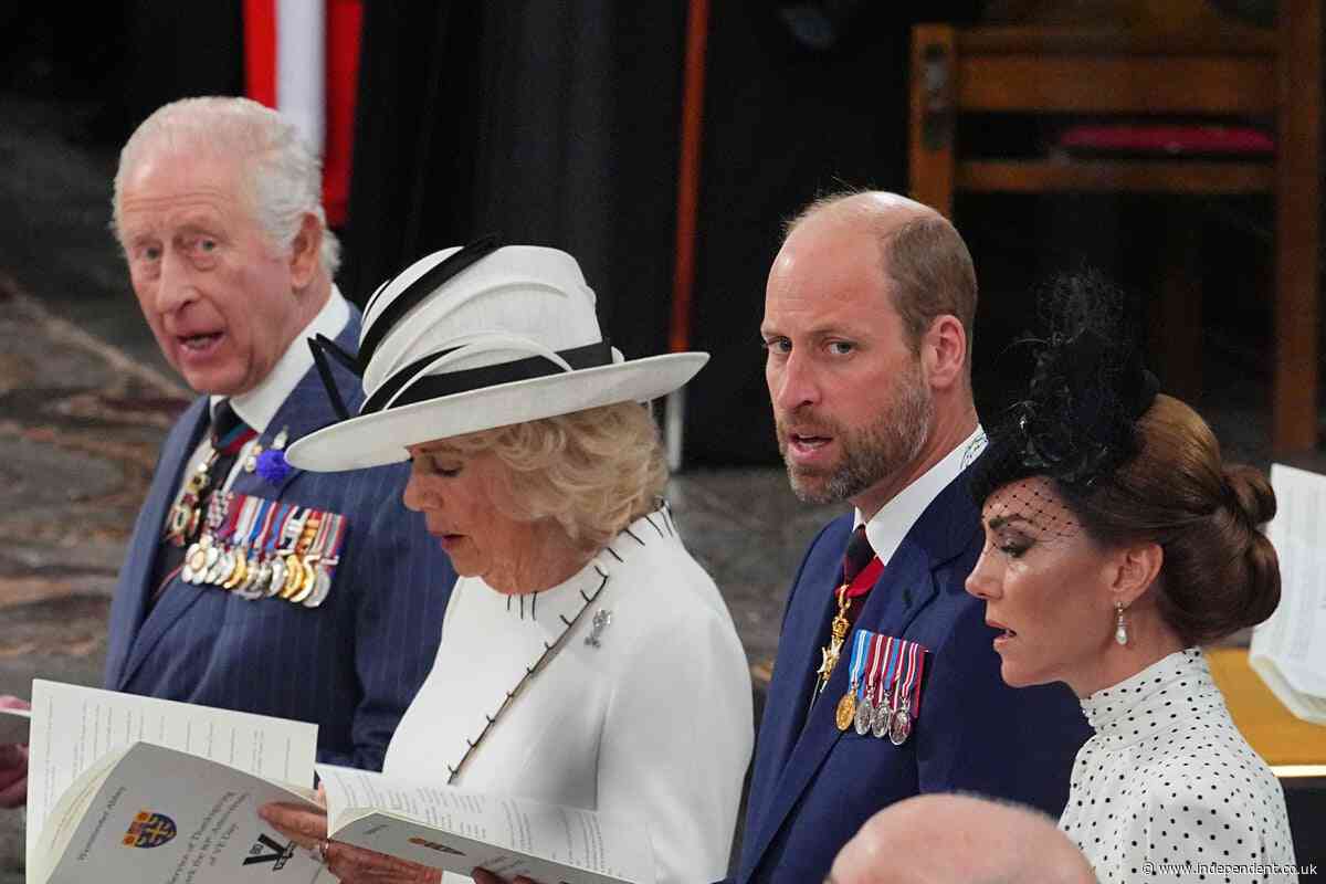 King and Starmer join veterans at thanksgiving service to mark 80th anniversary of VE Day
