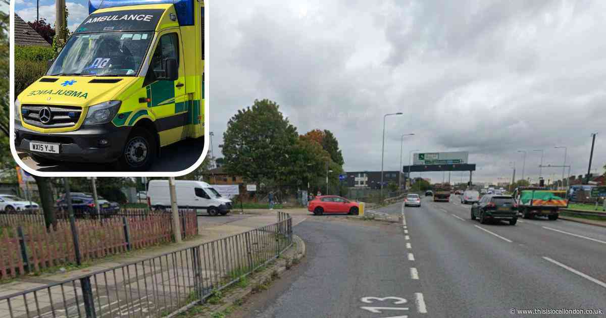 Two people in hospital after crash at busy junction in Dagenham