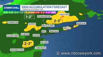 All-day washout hits New York area tomorrow; flash flooding possible