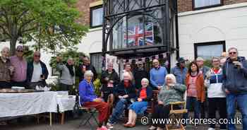 York city centre residents celebrate VE Day with street party