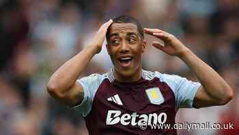 Youri Tielemans 'could miss the rest of the season with a muscle injury' in a major blow to Aston Villa's hopes of securing Champions League football