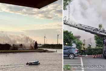 Hevige brand in Antwerpen: rookpluim van ver zichtbaar