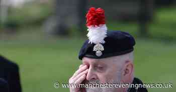 In the moment the flags were raised, he wiped a single tear from his cheek