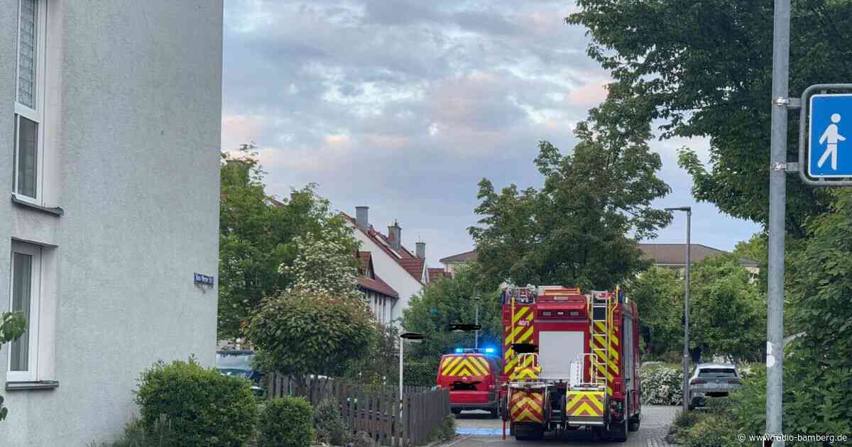 Flammen im Bamberger Stadtteil Gartenstadt