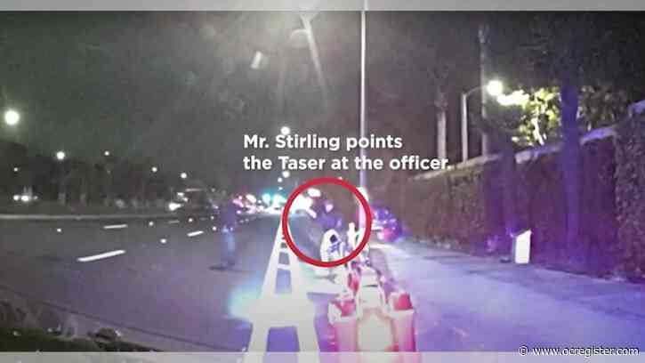 Newport Beach officer fatally shoots motorcyclist after struggle over Taser, video shows