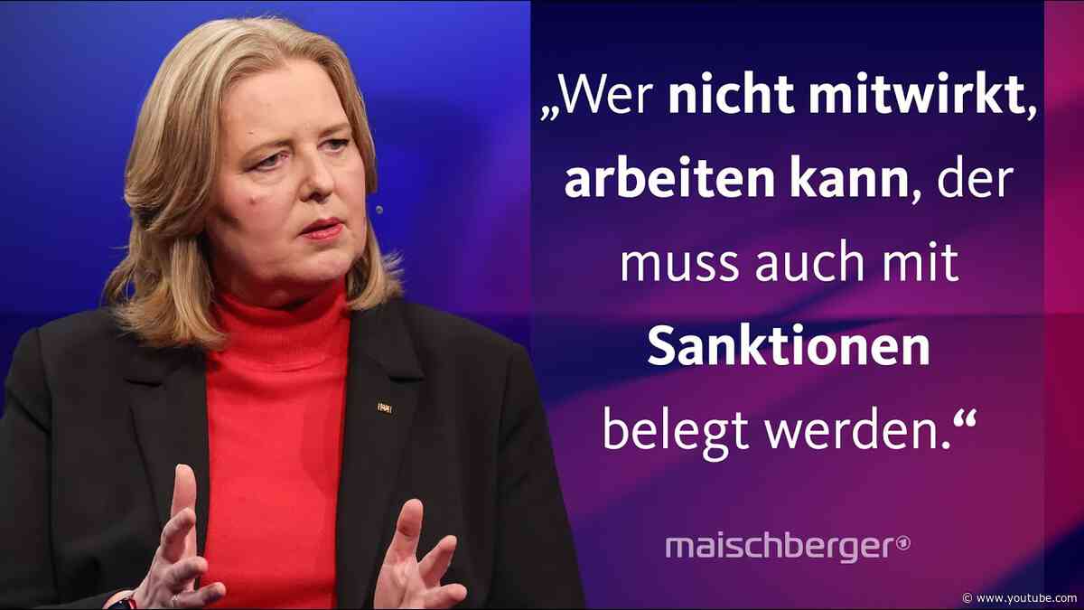Arbeitsministerin Bärbel Bas im Gespräch: Wie erfolgreich kann Schwarz-Rot werden? | maischberger