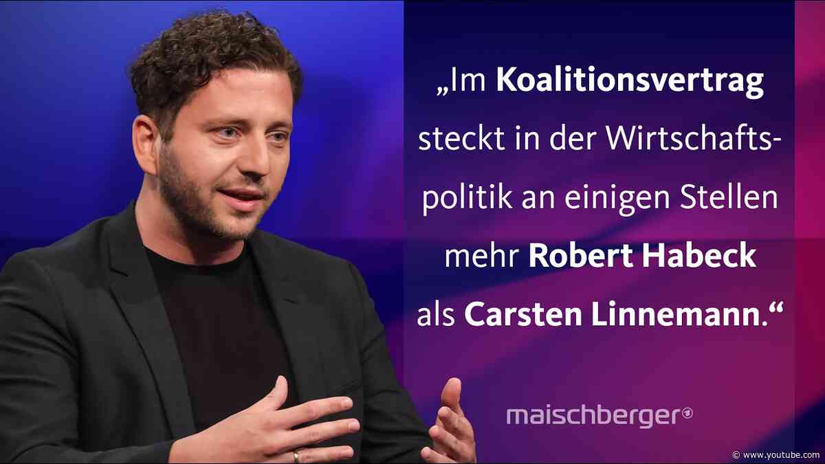 Carsten Linnemann und Felix Banaszak diskutieren über den Start der neuen Regierung | maischberger