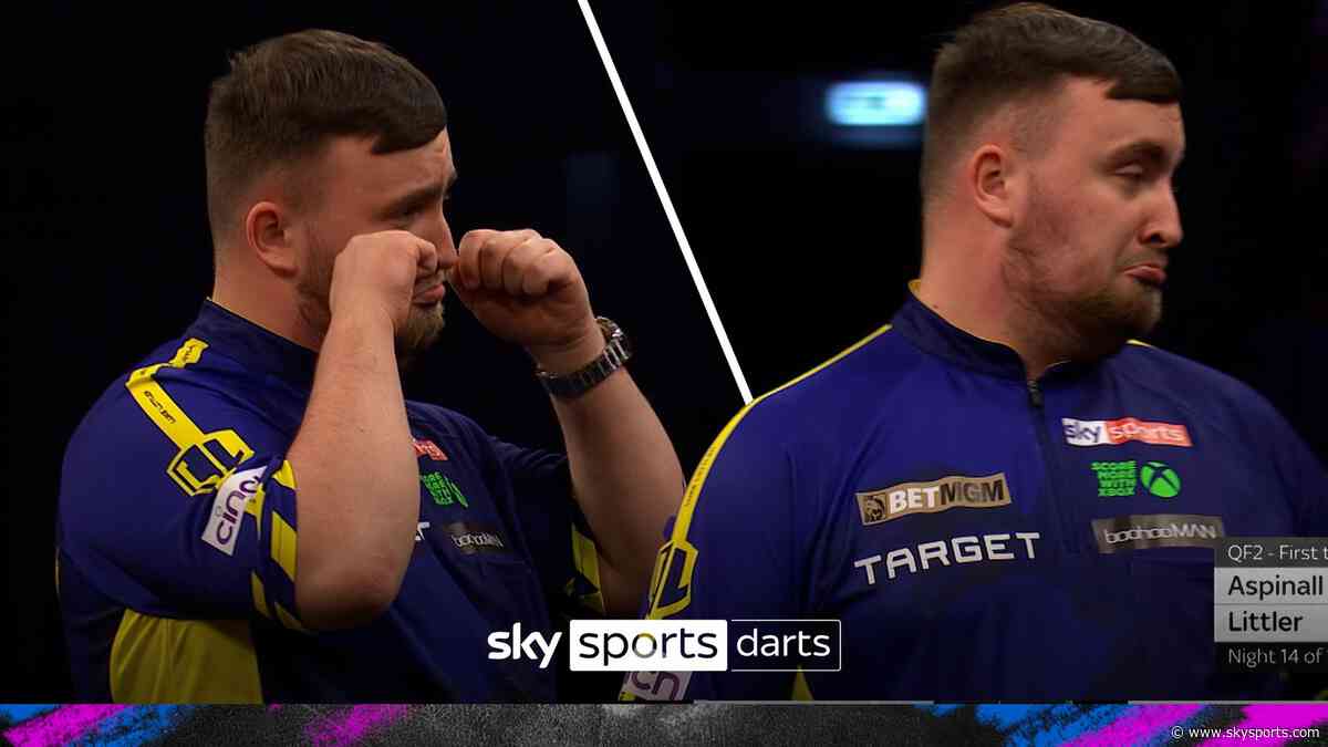 'He doesn't care does he?' | Littler gives crowd the CRYBABY sign after checkout