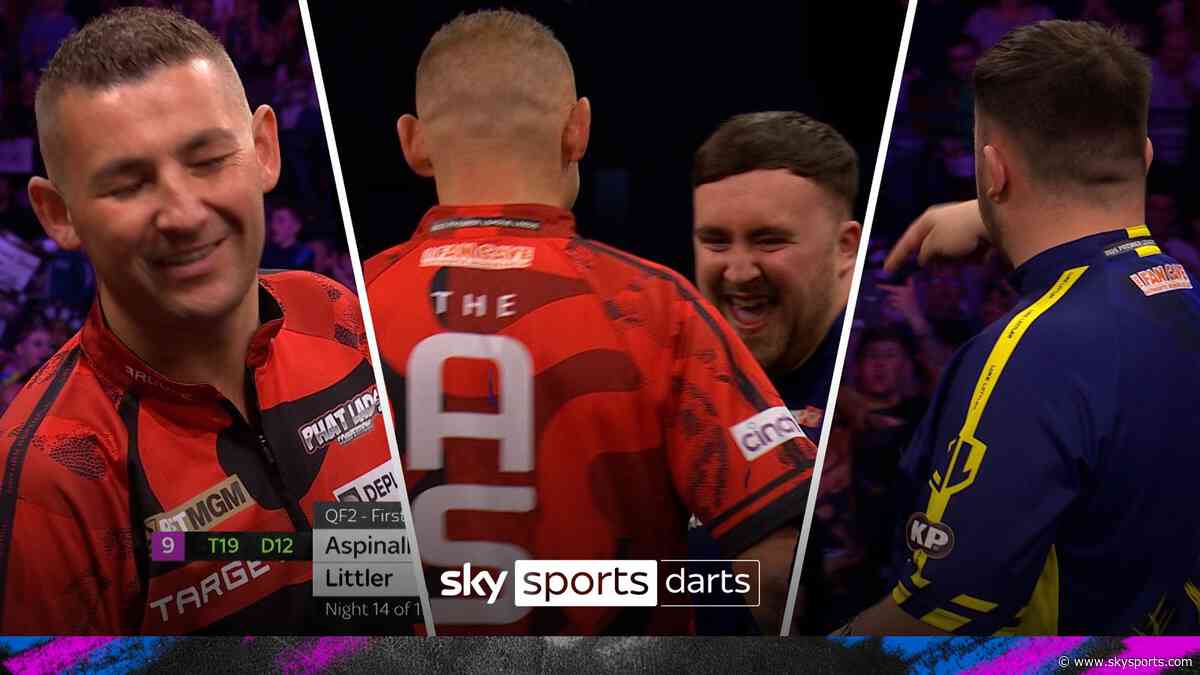 Did Littler tell Leeds crowd to SIT DOWN after Aspinall misses 9-dart attempt?