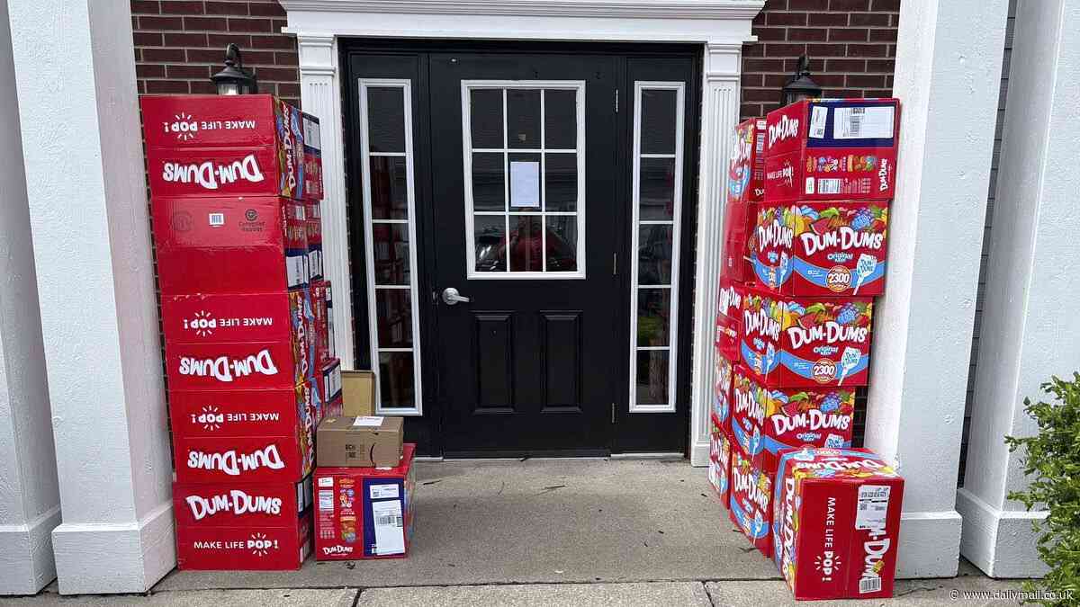 Kentucky mom's astonishment after 70,000 lollipops show up at her doorstep