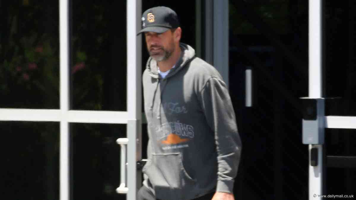 Aaron Rodgers sparks more marriage confusion as he leaves a gym in Los Angeles