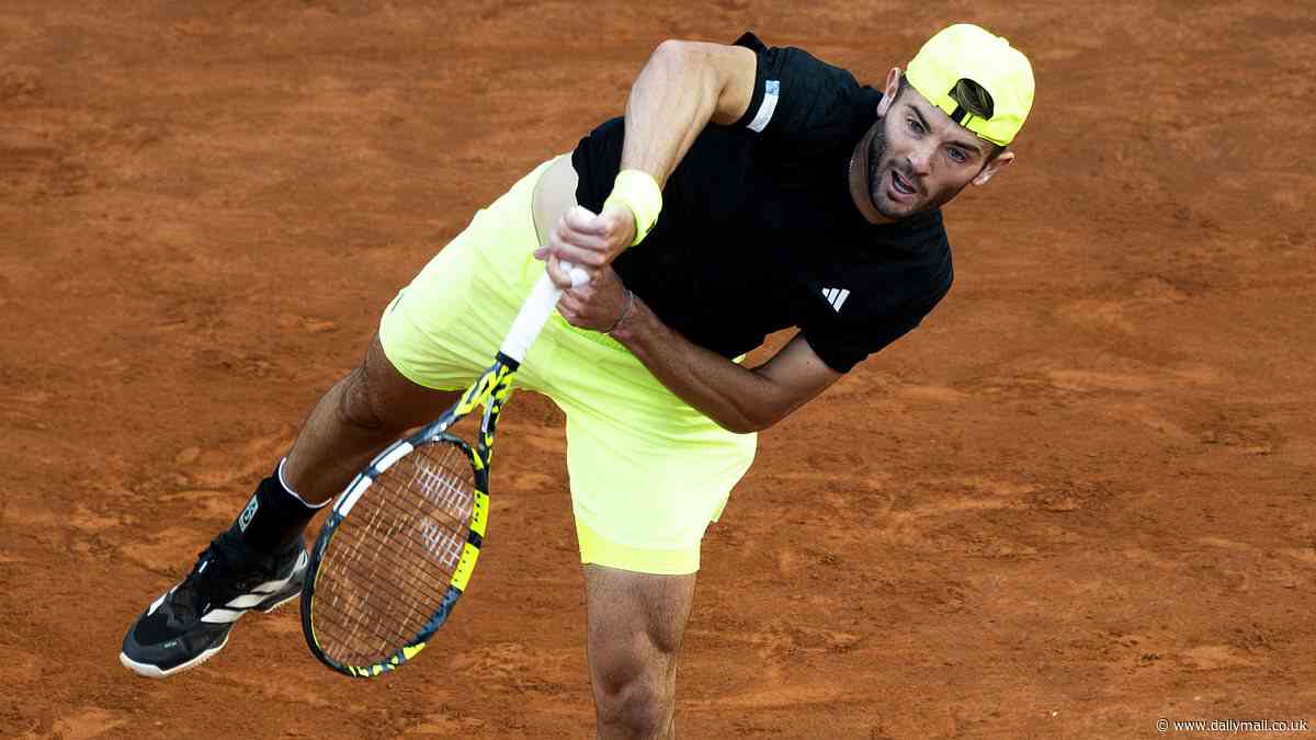 No divine intervention needed! Jacob Fearnley downs home favourite Fabio Fognini in straight sets - in Italian Open clash interrupted by announcement of new Pope Leo XIV