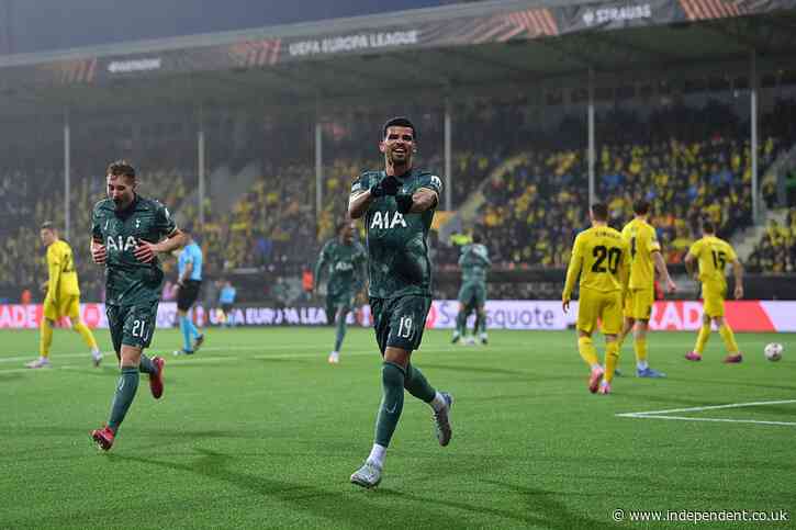Bodo/Glimt v Tottenham LIVE: Norwegian underdogs trying to mount comeback in Europa League semi-final