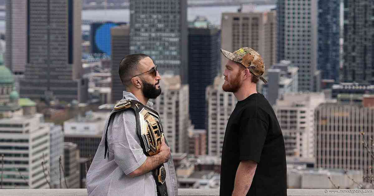 Watch UFC 315 press conference video live now