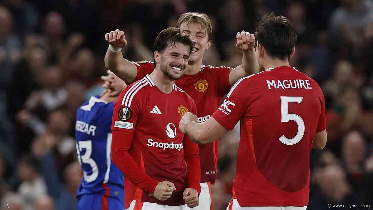 Man United 4-1 Athletic Bilbao (7-1 agg): Mason Mount stars in stunning cameo as Red Devils rubber stamp place in the Europa League final after another Old Trafford fightback