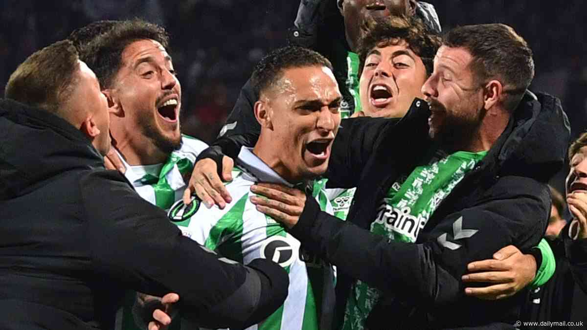 Antony scores stunning free-kick against Fiorentina to keep up red-hot Real Betis form and show Man United what they are missing