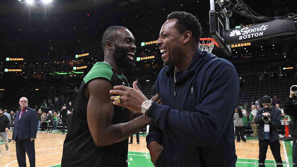 Paul Pierce makes good on Celtics promise, walks 15 miles to FOX studios