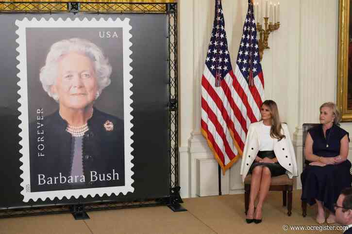 Melania Trump hosts White House event commemorating Barbara Bush stamp