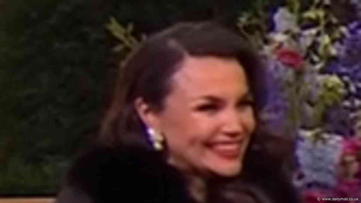 Samantha Barks reveals she's nearly nine months pregnant with her second child as she debuts her bump at the VE Day 80th Anniversary celebration