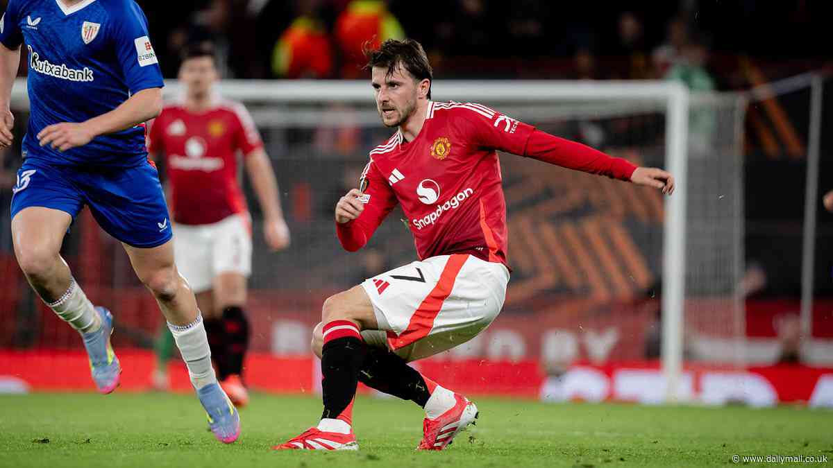 'This is Chelsea Mason': Mount hailed by TNT pundits after his superb late double booked Man United's Europa League final spot - as Paul Scholes insists he 'looks perfect' for Ruben Amorim's system
