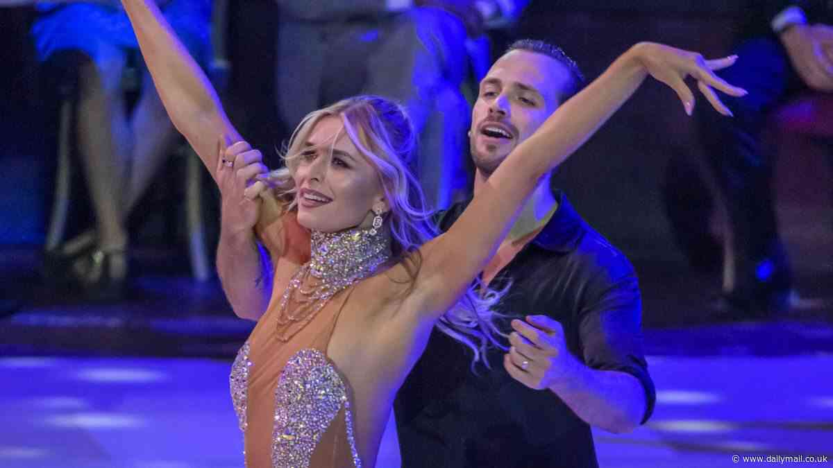 Nadiya Bychkova slips into two dazzling outfits as she performs in VE Day concert at London's Royal Albert Hall