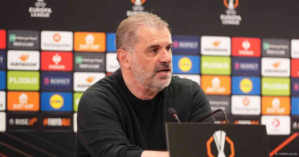 Ange Postecoglou snaps at Man Utd question as Tottenham reach Europa League final