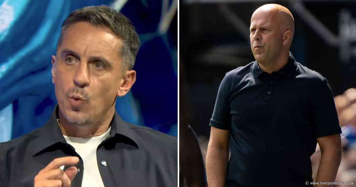Gary Neville chance meeting with Arne Slot spoke volumes about Liverpool boss - 'Not told this before'