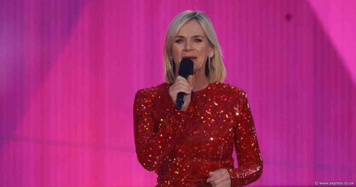 BBC VE Day concert viewers left divided as Zoe Ball brings on unlikely display