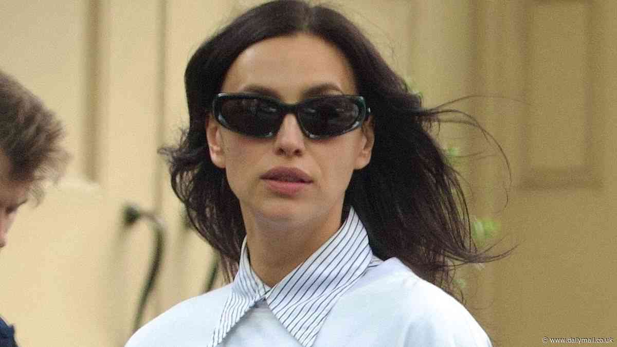 Irina Shayk shoots death stare at one of her famous exes as she runs into him on the streets of NYC