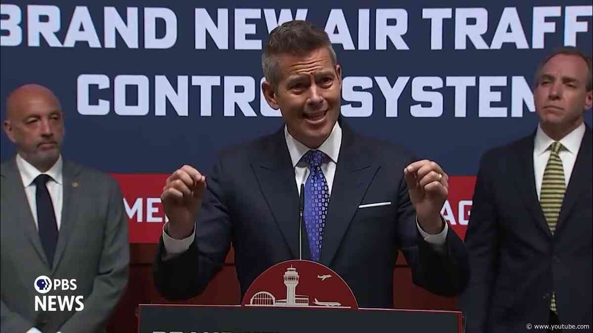 WATCH: Duffy discusses plan for multibillion-dollar overhaul of U.S. air traffic control system