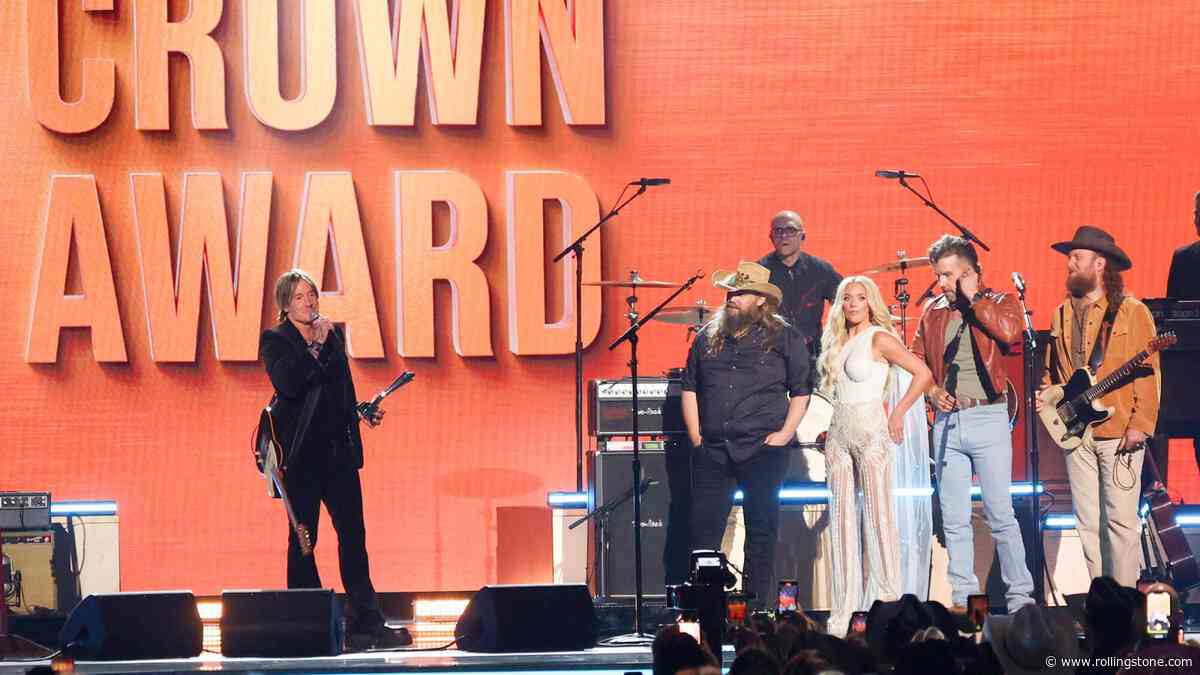 Keith Urban Gets ACM Awards ‘Triple Crown’ Salute From Chris Stapleton, Megan Moroney