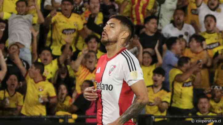 Paulo Díaz volvió a las canchas en exigido triunfo de River Plate sobre Barcelona en la Libertadores