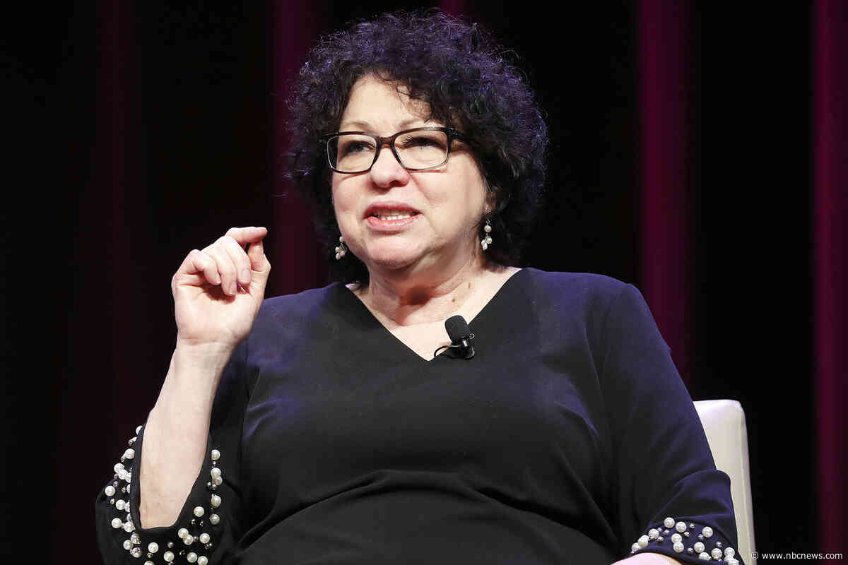 Justice Sonia Sotomayor urges lawyers to 'stand up' amid Trump tumult